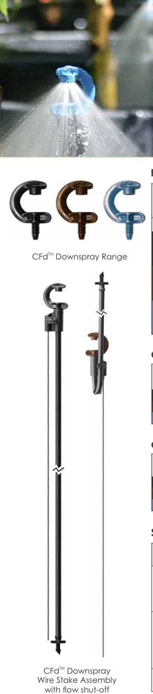 Antelco CFD Downspray -Flow Rate : Blue (High Flow)(Part 54315)-20 Qty (5, Small)