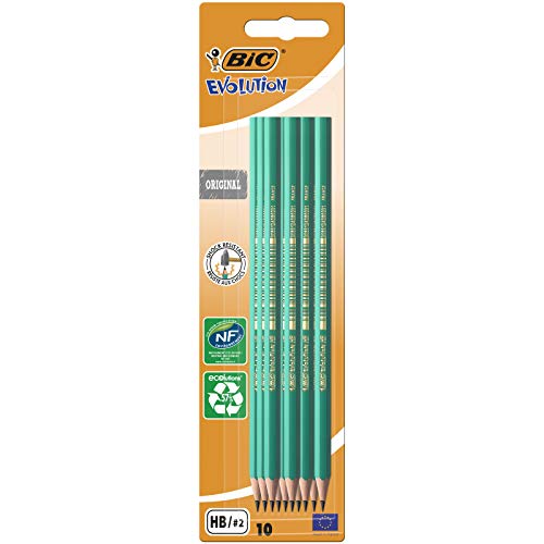BIC Evolution Original Crayons à Papier - HB, Blister de 10