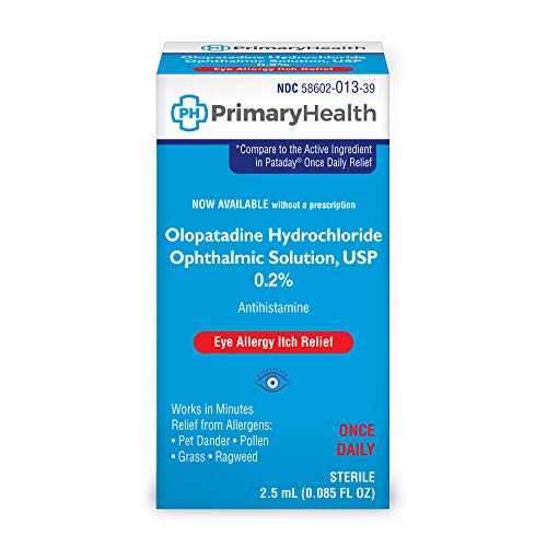 Primary Health Olopatadine Hydrochloride Opthalmic Solution, USP 0.2%, 085 Fl Ounce