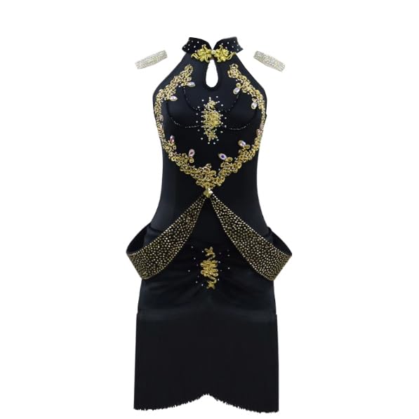Vestiti da ballo latino senza spalline da donna Cha Cha Dancing Outfit Tango Dancing Gonne da competizione Sala da ballo Abiti da ballo