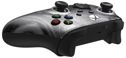 Image of Custom Controllerzz Wireless Controller for Microsoft Xbox Series X /S & Xbox One - Soft Touch Feel - Custom Series X /S Controller (X /S Silver Swirl)