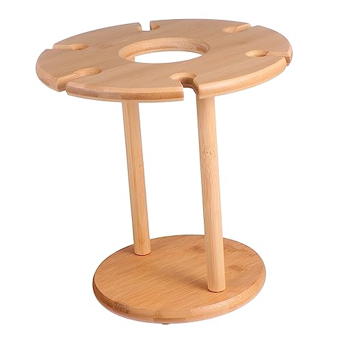 Garneck Glass Bottle Rack Stylish Tabletop Wine Glass Holder for Home Decor Sturdy Countertop Organizer for Parties