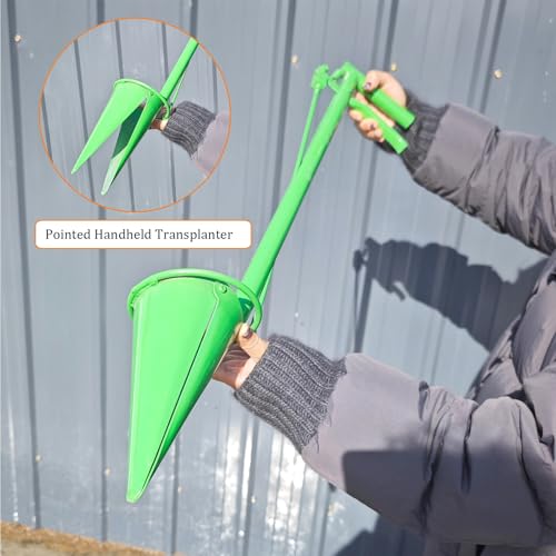 Transplantador ergonómico de plántulas con mango largo miniatura 4