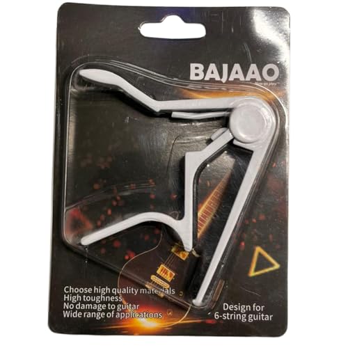 Image of Bajaao Metal Capo For Guitar, Ukulele, Mandolin & Banjo - Silver