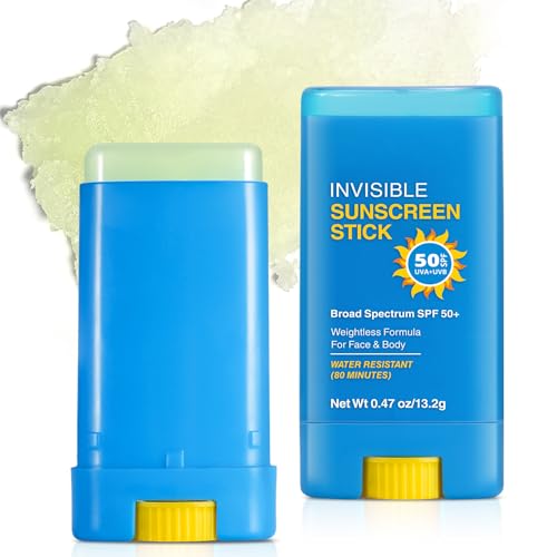 Sonnenschutzstick Wasserfester Sonnenschutz LSF 50+ Schnell Einziehende Sonnencreme Stick Gegen Hautirritationen Geeignet für Alle Hauttöne Natur Sunscreen Stick 13g