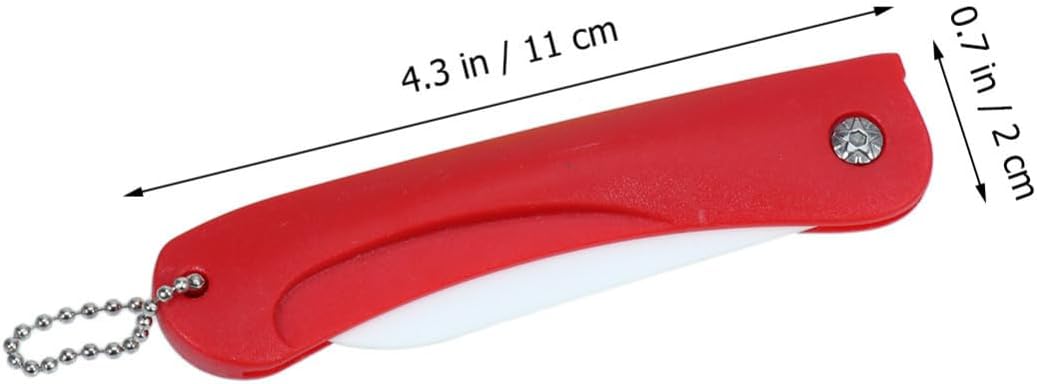OSALADI 3pcs 3pcs Foldable Ceramic Fruit Knife with PP Handle