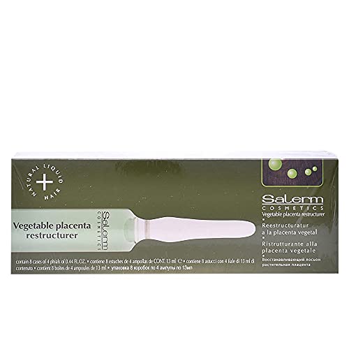 Salerm Cosmetics Vegetable Placenta Restructurer Tratamiento Capilar   32 Unidades