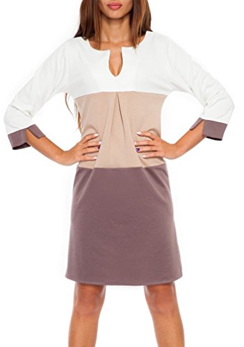 Glamour Empire. Vestito a Trapezio a Blocchi di