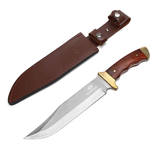 Mossy Oak 14-inch Bowie Knife, Hunting Knife with Wood Handle by Mossy Oak - Used condition - US$24.69