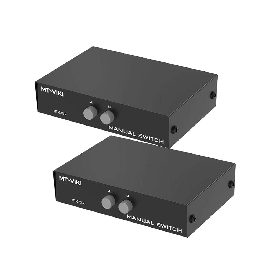 CALANDIS™ 2xPrinter DB9 Pin Serial RS232 Switch Box Manual 2Port Data Sharing Switcher | Network Switches | Switches & Hubs | Enterprise Networking, Servers-image-40