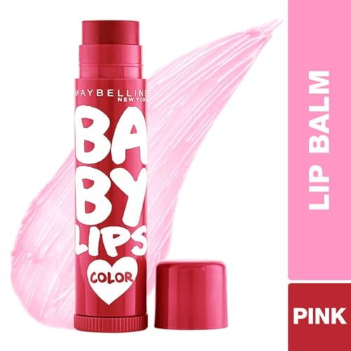 Image of Maybelline New York Lip Balm, With SPF, Moisturises and Protects from the Sun, Baby Lips Cherry Crush & Baby Lips Berry Crush, Red (Pack of 10), 8g