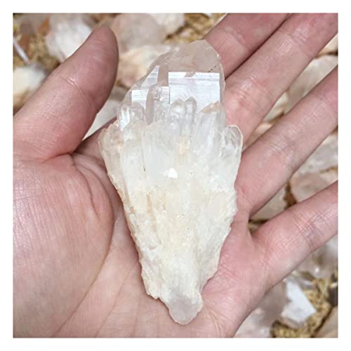 JUIYU Cristais de quartzo natural e cristais de cristal mineral pedras de quartzo ponto de quartzo 8