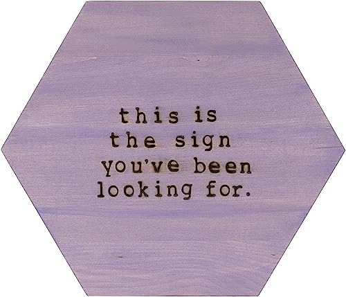 Walnut Hollow Basswood Hexagon Shape Wood Plaque #TOP1
