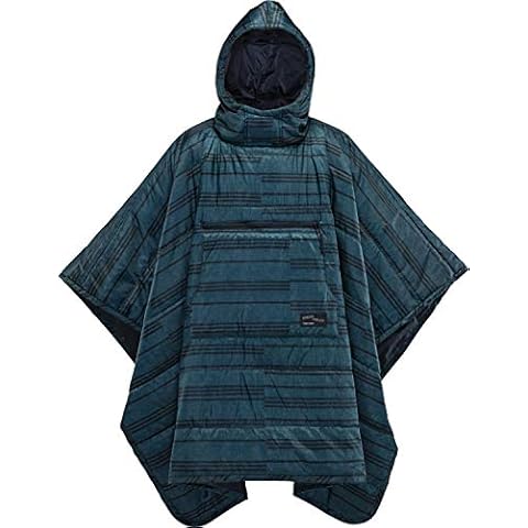 Therm-a-Rest Honcho Poncho Wearable Hoodie Blanket, Blue Print Cover