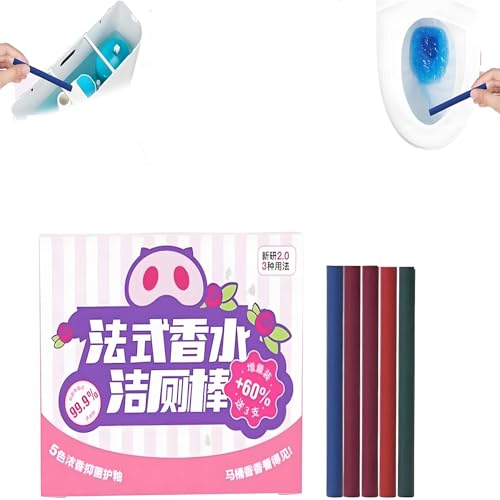 トイレ掃除スティック 洗浄スティック 自動洗浄 消臭&持続的なフレッシュ香り 簡単設置 タンクのダウンパイプに最適(1個セット)