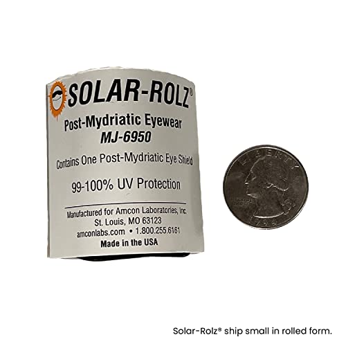 Solar-Rolz™ | 100 Count | 100% Uv Protection | Eye Dilation | Adults & Children | No Adjustment Needed #TOP5