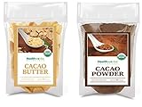 Healthworks Cacao Powder and Cacao Butter (16 Ounces / 1 Pound)