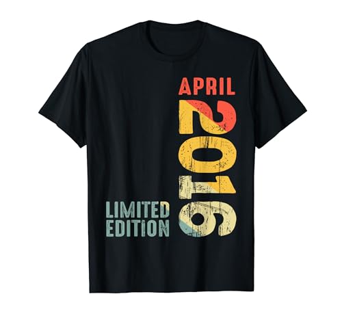 Year 2016 April 2016 Retro 2016 Vintage 2016 Since 2016 T-Shirt