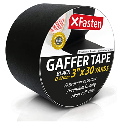 Amazing 🔥 XFasten Professional Grade Gaffer Tape, 3 Inches x 30 Yards (Black)