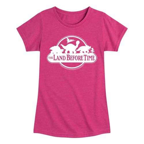 HYBRID APPAREL Land Before Time - Land Before Time Logo - Toddler and Youth Girls Short Sleeve Graphic T-Shirt