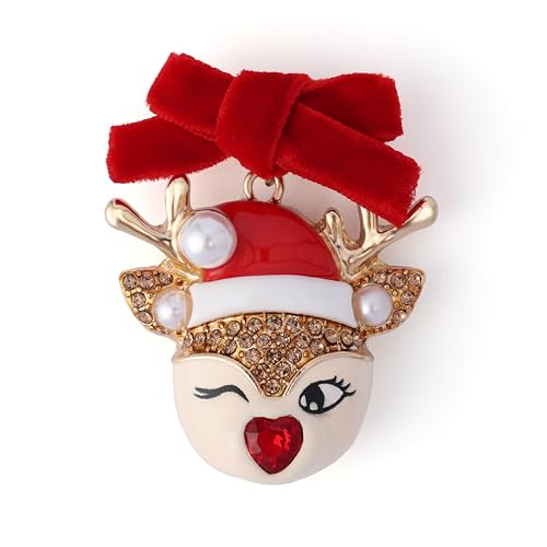 Betsey Johnson Reindeer Brooch