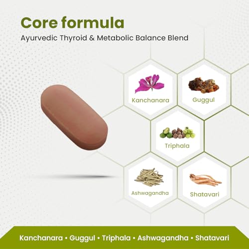 Image of Green Milk TFN 34 Tablets | Ayurvedic Thyroid & Metabolic Wellness Supplement | Supports Thyroid Balance, Hormonal Harmony & Healthy Metabolism | Helps Maintain Energy, Weight Balance & Daily Vitality | Herbal Thyroid Care Formula | 5x30 Tablets