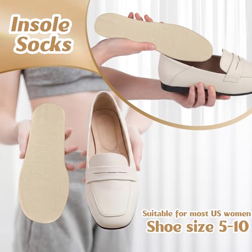 8 pares de cubreplantillas invisibles para mujer ultra finas miniatura 4