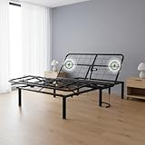 Marsail Full Adjustable Bed Base Frame, 3 Options Heights 8' 10' 13' Head and Foot Incline, 4 USB Ports and 5 Min Assembly for Lounging, Reading, Reduce Snoring and Acid Reflux