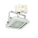 Produktbild CLE LED Floodlight Stromschienstrahler weiß 10W 3500K 850lm neutralweiß 3 Phasen Adapter Breitstrahler