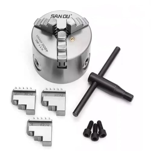 K11 80 3-Jaw Lathe Chuck Manual Self-Centering Metal K11-80 Lathe Chuck With Jaws Turning Machine Tools Accessories