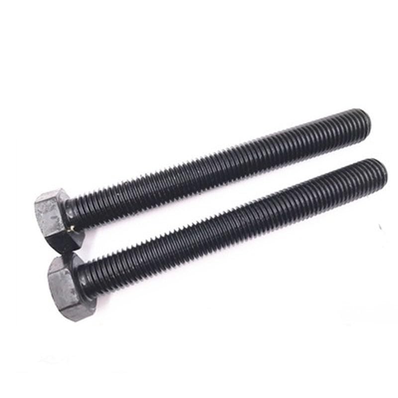 2pcs M6*35mm black color outer hexagon full thread screw lengthing bolt machine nail 8.8 grade carbon steel TYPE00247