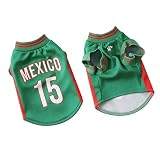 Pet Dog Soccer Shirts Mexico Argentina Portugal Sleeveless Breathable Mesh Puppy Sports Costume Football...