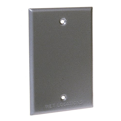 Hubbell-Raco 5173-7 Waterproof Cover, 1 Gang, Vertical-Device Mount, Blank Cover, Bronze Carded (Pack of 12)