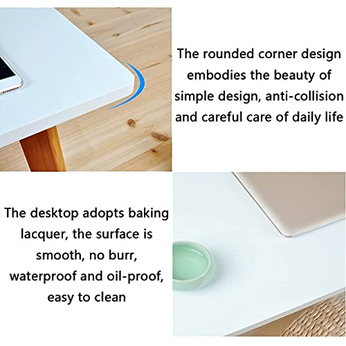 Table pour ordinateur portable pliante blanche pour optimiser les petits salons