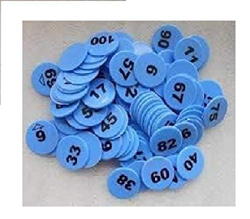 Mata kripa Numeric Token/Coin | Chips for Board Games and Other uses | Round Shape Plastic 1 to 100 Numeric Token Coins Without Holes | Mini Poker Chips Game Tokens | Blue - Pack of 100 (B0C3MNYYSJ) Amazon Price History, Amazon Price Tracker