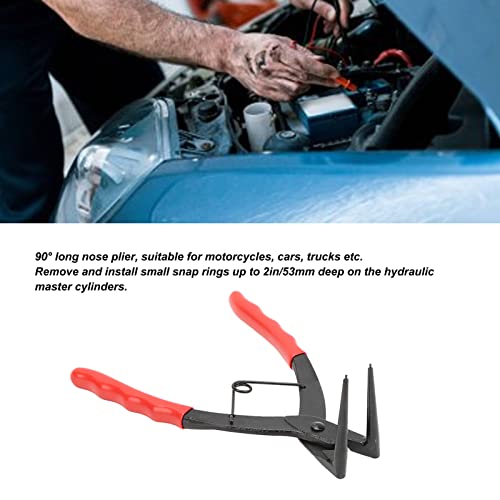 Master Cylinder Snap Ring Plier, 90° Bent Long Nose Plier Stainless Steel Cylinder Snap Ring Plier Universal For Car Truck Motorcycle #TOP1