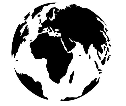Sticker globe terrestre 50x50 cm, l'évasion au cœur de votre salon mat