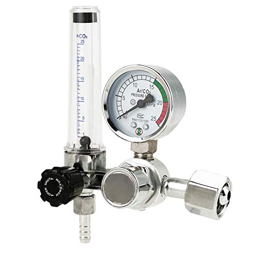 manómetro oxígeno medicinal + Akozon Medidor de flujo de argón, medidor de regulador de presión de 0-25MPa para soldadura Soldadura Tig Mig