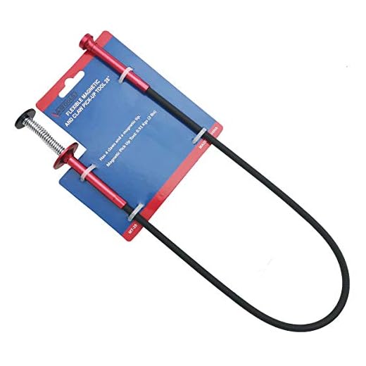 VASTOOLS Flexible Claw Pickup Tool with Magnet, 28", 2-in-1 Magnetic Pickup Tool,4-Finger Claw,Rustless Spring,Versatile