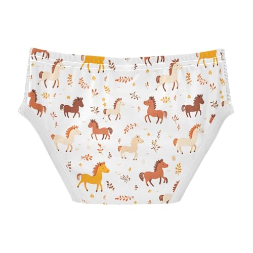Horse Seamless Boys' Underwear 100% Cotton Boys' Briefs Soft Toddler Underwear2