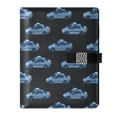 Carnet de notes de voyage en cuir noir 17x23 cm pour aventuriers