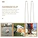 Hemobllo 2pcs 50cm Trash Picker Grabber Clamp Tool for Sanitation Cleaning, Reusable Litter Grabber Stick for Outdoor and Industrial Waste Collection