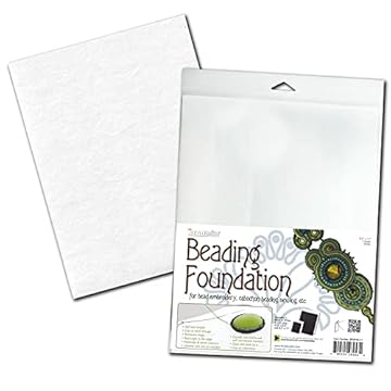 embroidery and beads on fabric