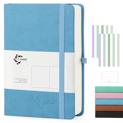 Fasood Cuaderno Punteado A5,Bullet Journal- Libreta Puntos de Tapa Dura Con 320 Páginas 100g/m²...