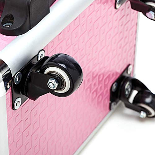 BYCDD Trolley Kosmetikkoffer Schminkkoffer, Multikoffer Etagenkoffer mit 360° Rollen Abnehmbar Make-up Koffer Taschen… – Bild 5