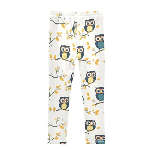 Girls Leggings Cute Owls Tree Soft Toddler Leggings for Girls Kids Pants Size 4T-10T2
