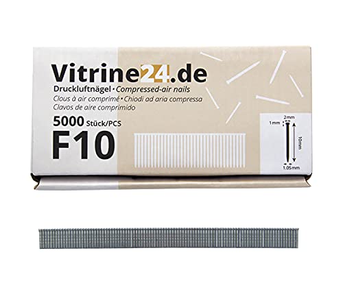 Stiftnägel Druckluft Nägel 10 15 20 25 30 40 50 mm Druckluft Tacker Nagelpistole Druckluftnagler Stauchkopfnägel Nagler Stauchkopfstifte Drucklufttacker (MKS-F10)