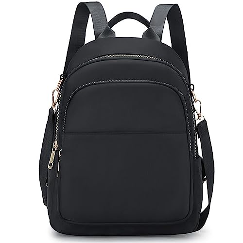 Veyarien Petit sac à dos en nylon léger pour femme, petit sac à dos robuste et décontracté, sac à dos de voyage pour femmes et filles, sac à dos pour voyage, travail, shopping, convient pour iPad de