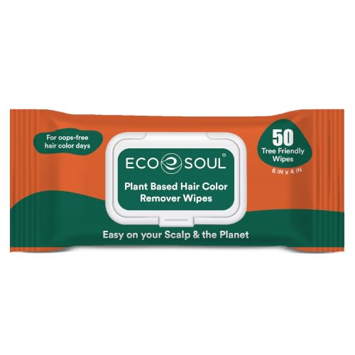 ECO SOUL Hair Color Remover Wipes, (50 Count, 1 Pack)