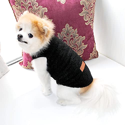 Pixriy Small Dog Sweater Vest, Winter Cold Weather Warm Pullover Fleece Dog Jacket Sleeveless Puppy Clothes Fleece Coat For Chihuahua Poodle Teddy  thumb #1